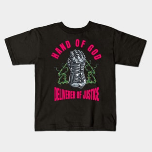 God's Hand Deliverer of Justice Christian Bible Kids T-Shirt